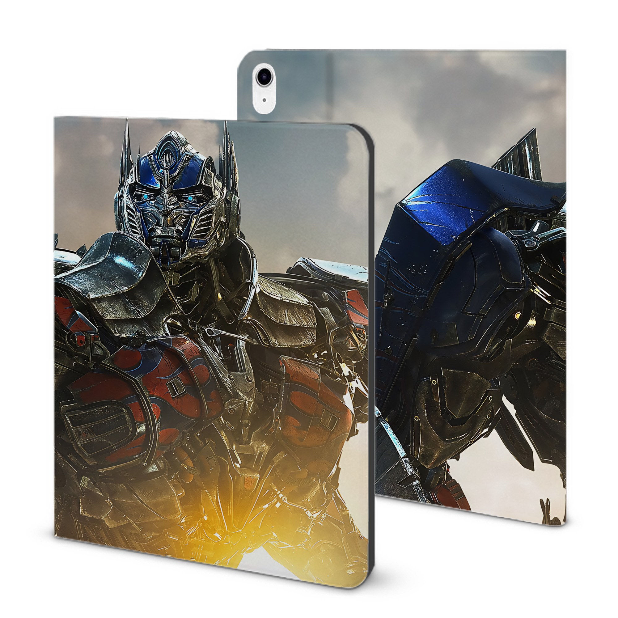 （画像用） Transformers トランスフォーマー IPad ケース ブック型 PUレザー TPU 耐衝撃 軽量 薄型 ペン収納なし 全面保護 IPad 各モデル対応